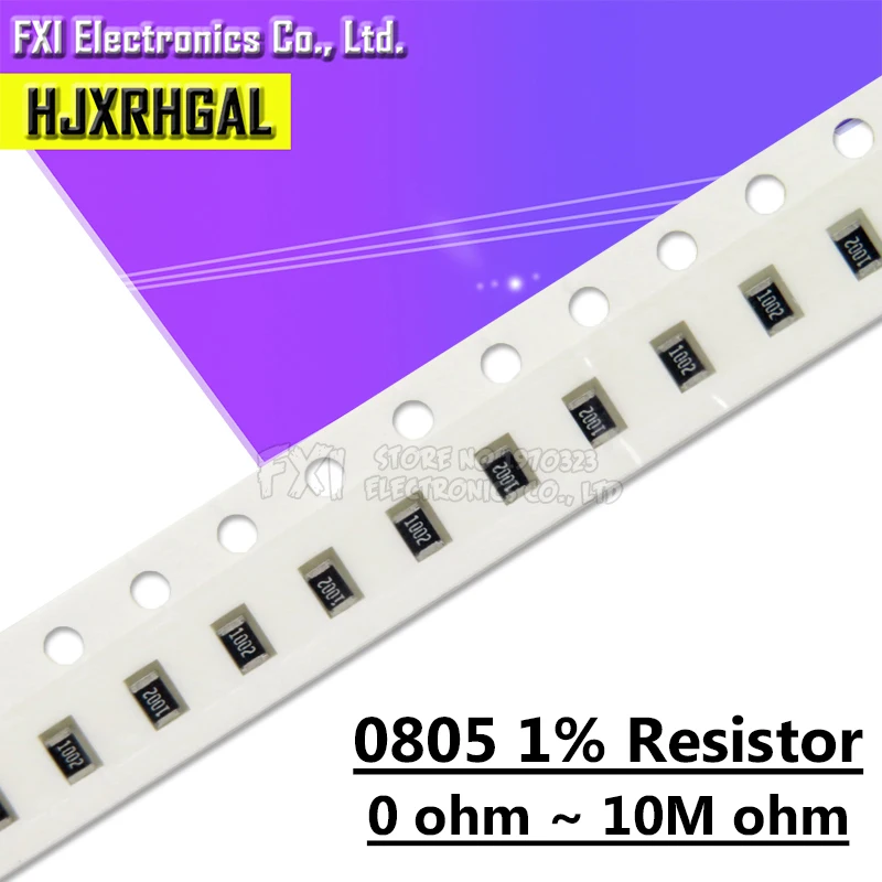 5000 шт. 0805 резистор SMD точность 1% 0 Ом ~ 10 м 1 к 2 100 150 220 330 1R 10R 100R 150R 220R 330R|Резисторы| |