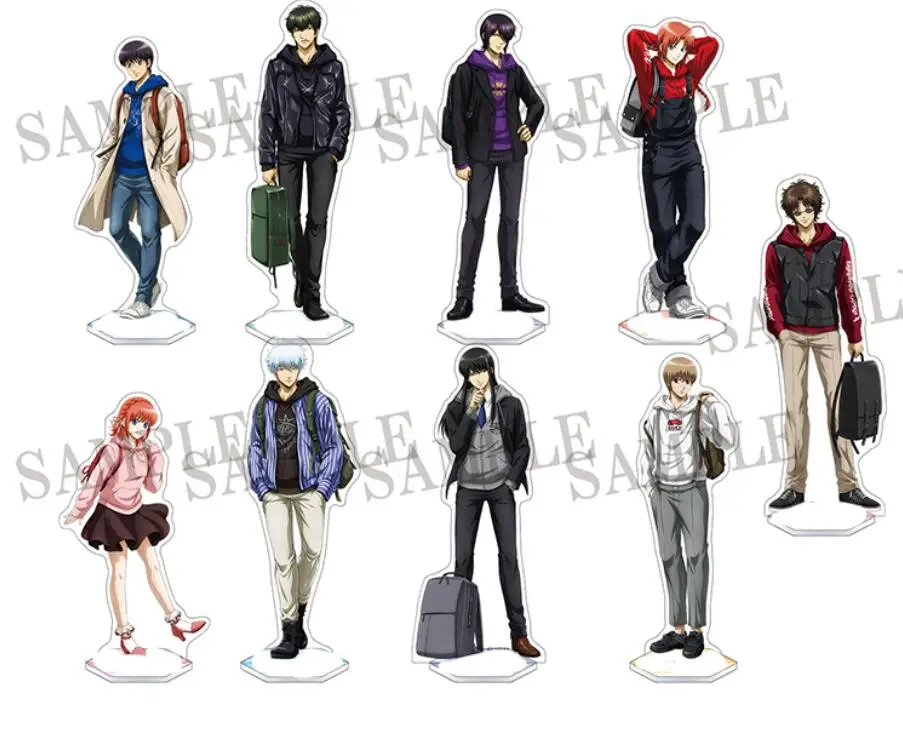 

GINTAMA ежедневная одежда тема акриловая подставка модель модная настольная игрушка косплей Кагура Садахару Шимура шимпачи Саката гинтоки