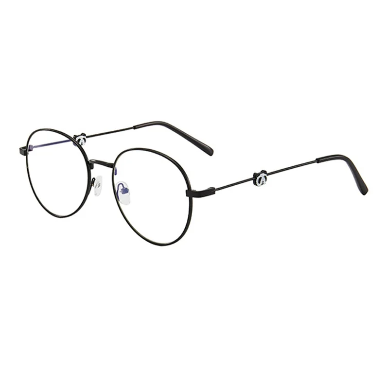 

Panda Love Heart Myopia Glasses Fashion Metal Frame Spectacles Anti-Blue Light Short Sight Glasses Vision Care Eyeglasses -3.0