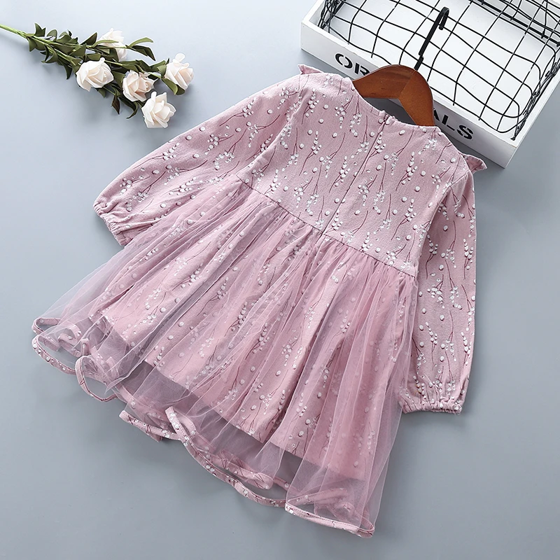 Высококачественное платье для девочек от 2 до 7 лет Новинка 2019 года Осенняя