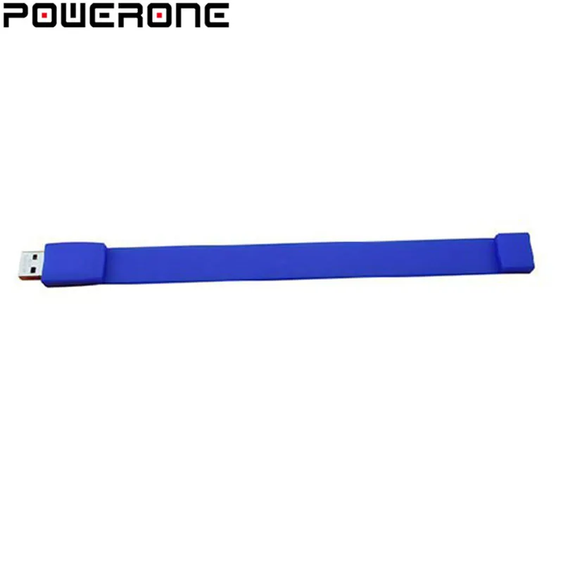 Силиконовый браслет POWERONE на запястье 4 ГБ 8 16 32 64 USB 2 0 флеш накопитель флешка U диск