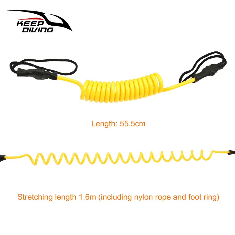 

3 Meter/10 Feet Surfing Ankle Leash Coiled Stand Up Paddle Board Paddle boarding Surfboard Leash Leg Rope