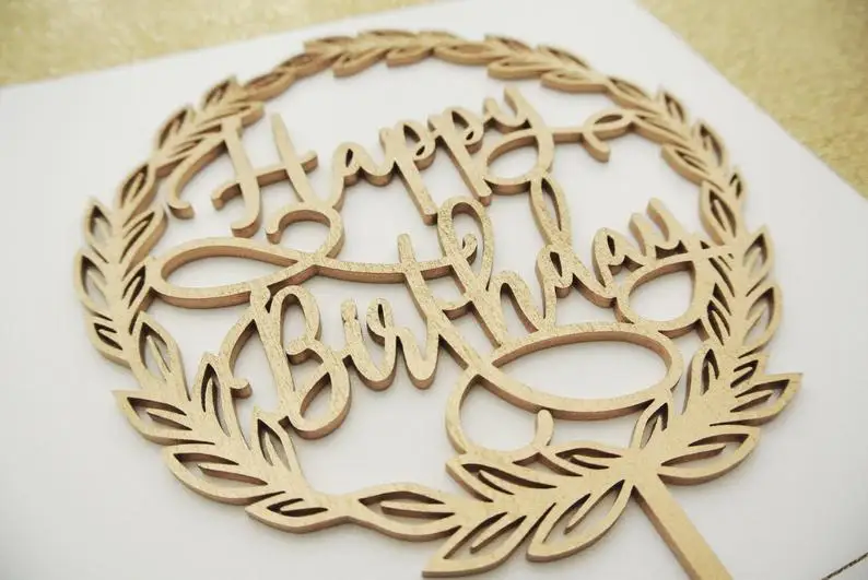 Счастливое украшение для именинного торта украшения на день рождения торт