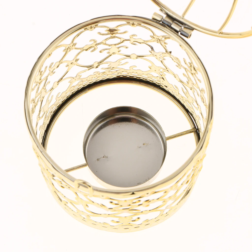 Metal Hollow Birdcage Candle Holder Tealight Candlestick Romantic Night Light Hanging | Дом и сад