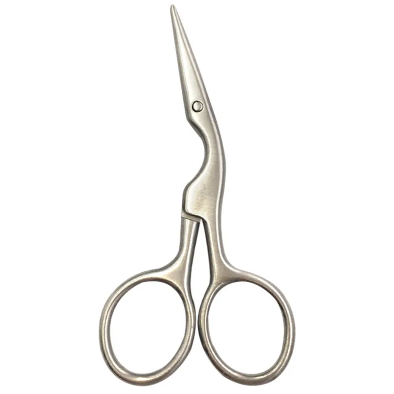 

Stainless Steel Mini Portable Curved Mustache Nose Ear Hair Remover Scissor Trimmer Safety Tips