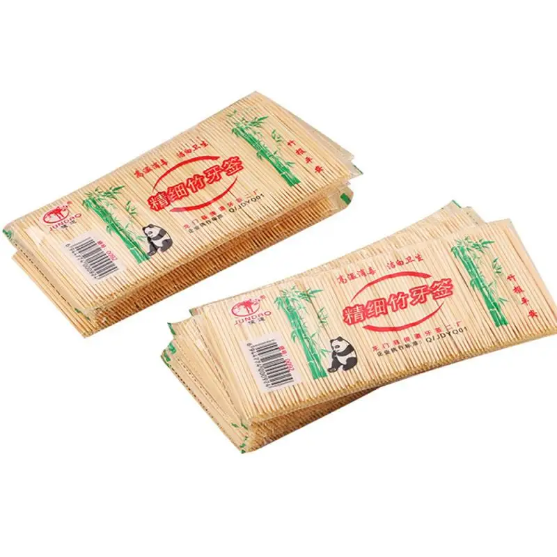 

250 Pcs Bamboo Toothpicks Oral Wooden Tooth Pick Care Bamboo Products Chinese Style Toothpicks Tandenstokers Table Accessories
