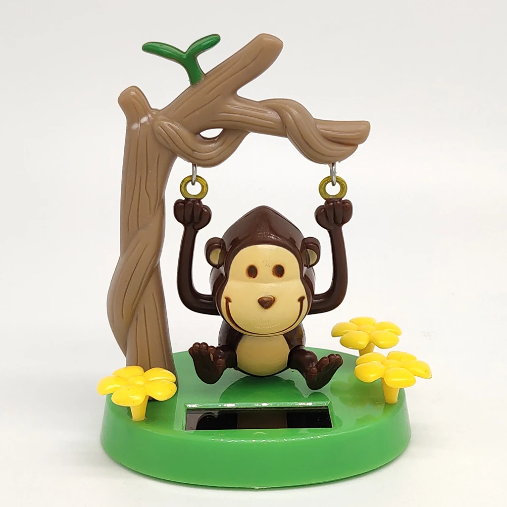 Танцор на солнечной батарее обезьянка игрушка мультяшная кукла Детская