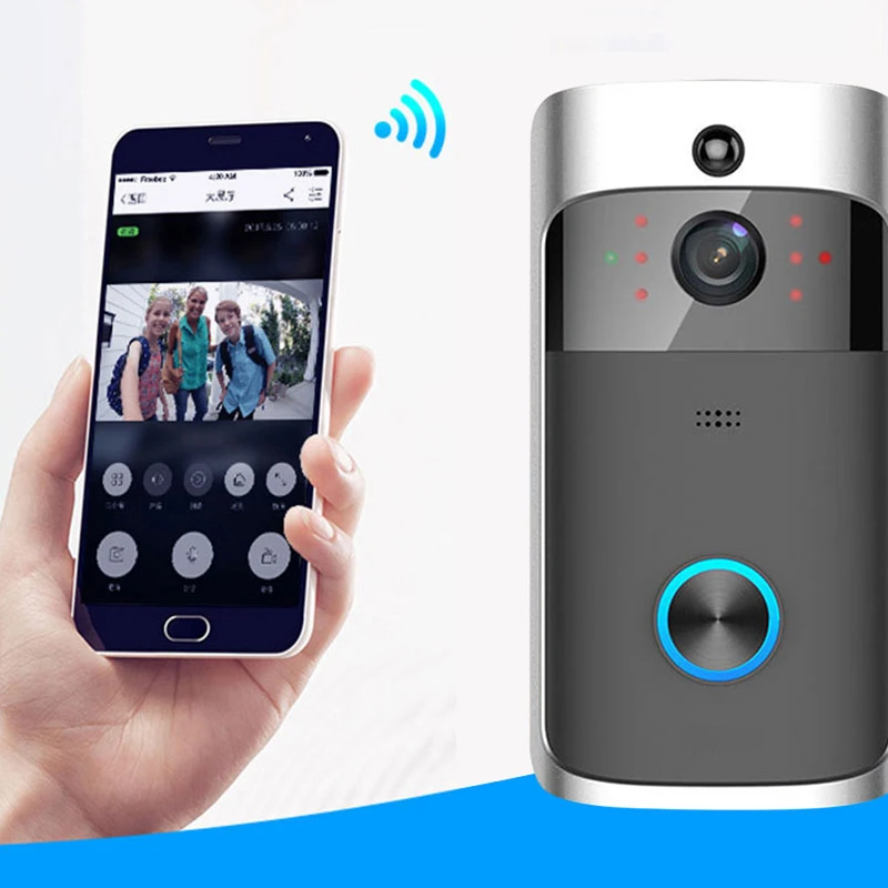 Дверной смарт звонок Tuya 1080P Wi Fi с датчиком движения|Дверной звонок| |