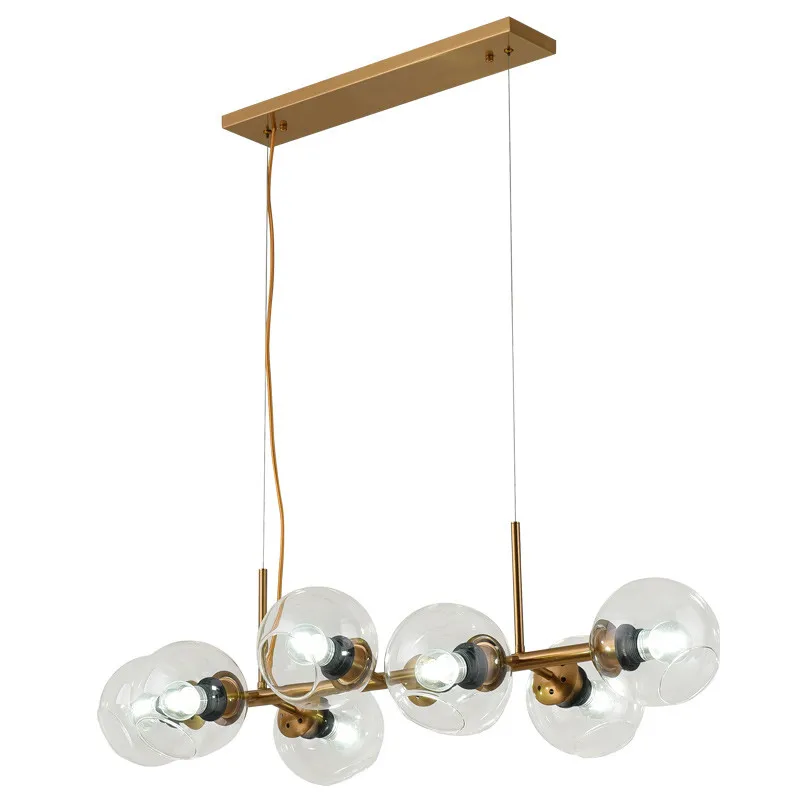 

Modern Glass led chandelier ceiling Pendant living room lustreBedroom hanglamp Ball Black art nordic lighting Kitchen Luminaire