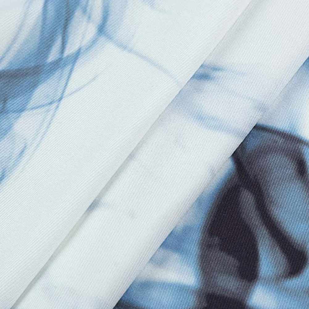 

High Waist Yoga Pants Life Tree Printing Tummy Control Workout Running Stretch Yoga Leggings Blue