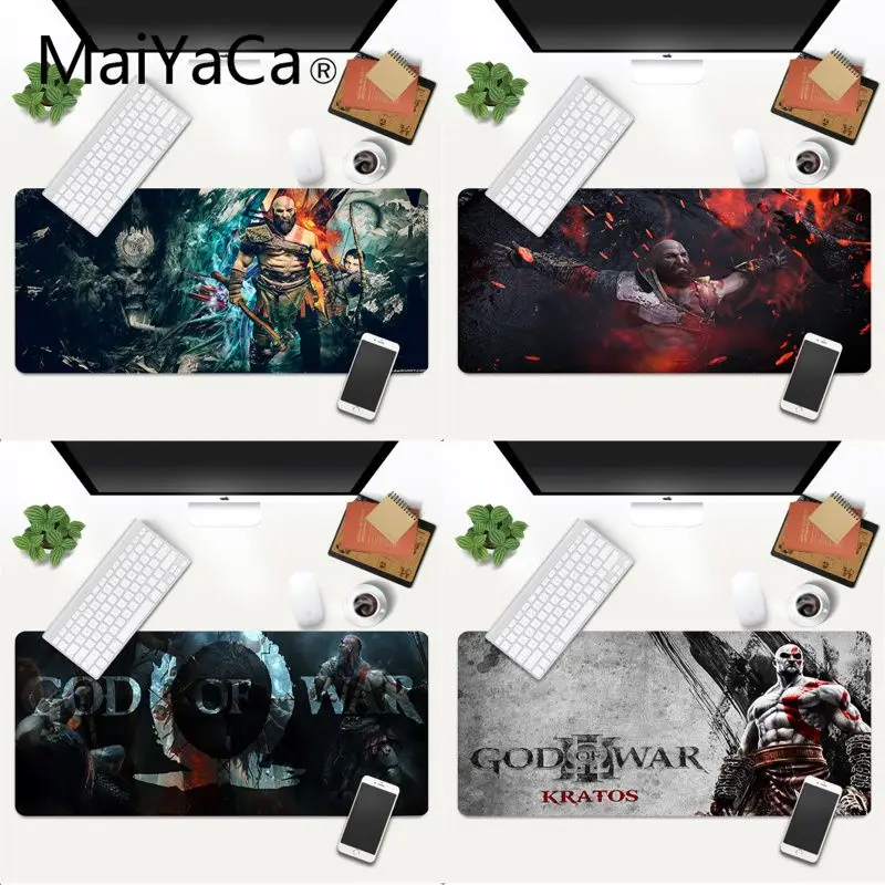 

MaiYaCa высокое качество Бог войны резиновый коврик для мыши игровой коврик для мыши большой Deak коврик 700x300 мм для overwatch/cs go