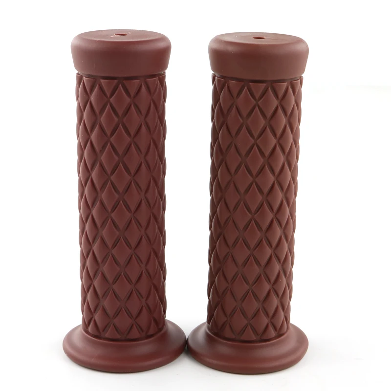 Универсальный винтажный резиновый руль для мотоцикла 22 мм 7/8 дюйма левый 25 1 дюйм