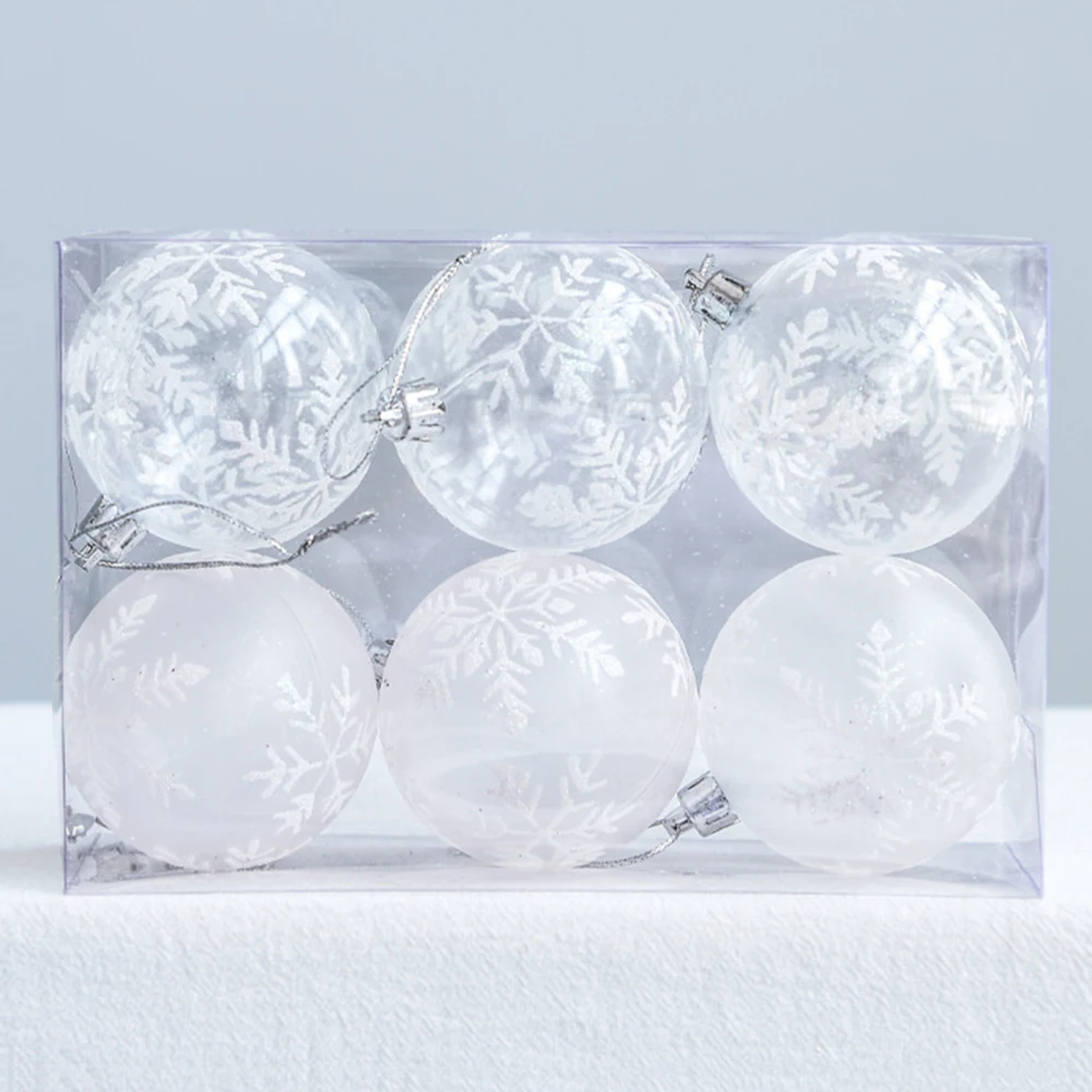 Окрашенный подвесной шар украшение для рождественской елки Небьющийся