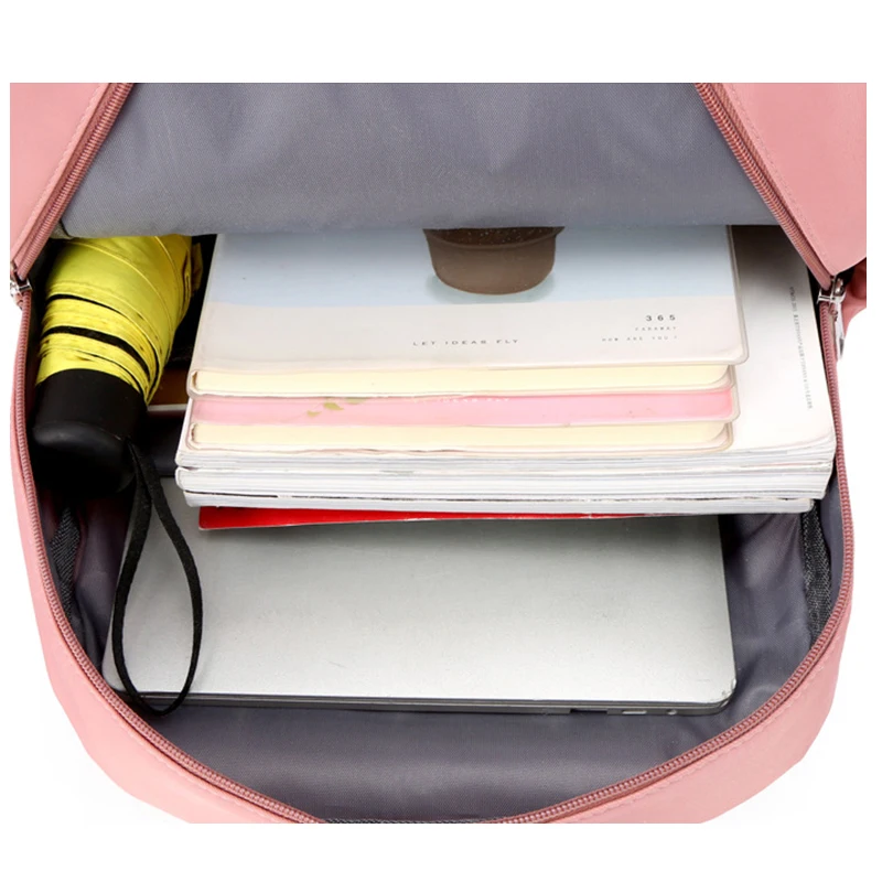 

Panelled School Bags for Teenage Girls Backpack Women Bookbags Big Nylon Middle High School Students Schoolbag Patchwork Fashion