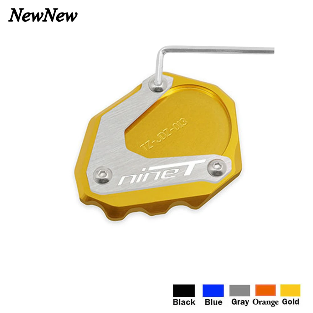 

Motorcycle Accessories CNC Kickstand Enlarger Plate Foot Side Stand Enlarge Extension For BMW R Nine T R nineT RnineT 2014-2016