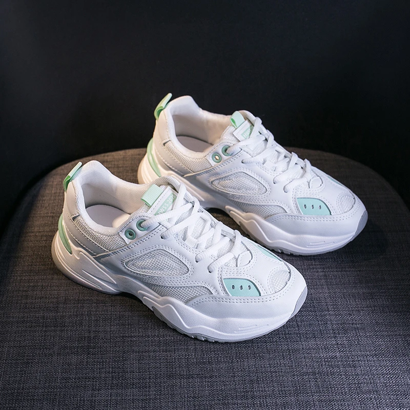 Женские кроссовки на массивной платформе Ulzzang модные повседневные теннисные