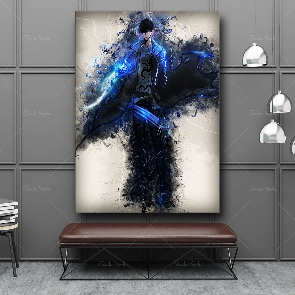 

Solo Leveling HD Print Painting Home Decor Classic Japanese Anime Canvas Poster Pictures Modern For Living Room Frame Wall Art