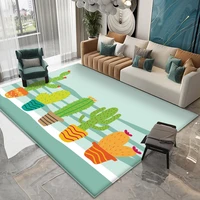 2022 carpet mat rectangle carpet for living room room mat large anti slip carpet 3d mats for home alfombra with cute cactus