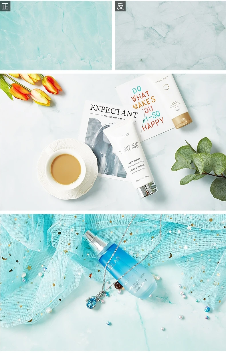 

100 Kinds Of Color Photography Studio Marbling PVC Fruit Drink Tableware Plane Background Props(Delivered On Behalf Of The Ship)