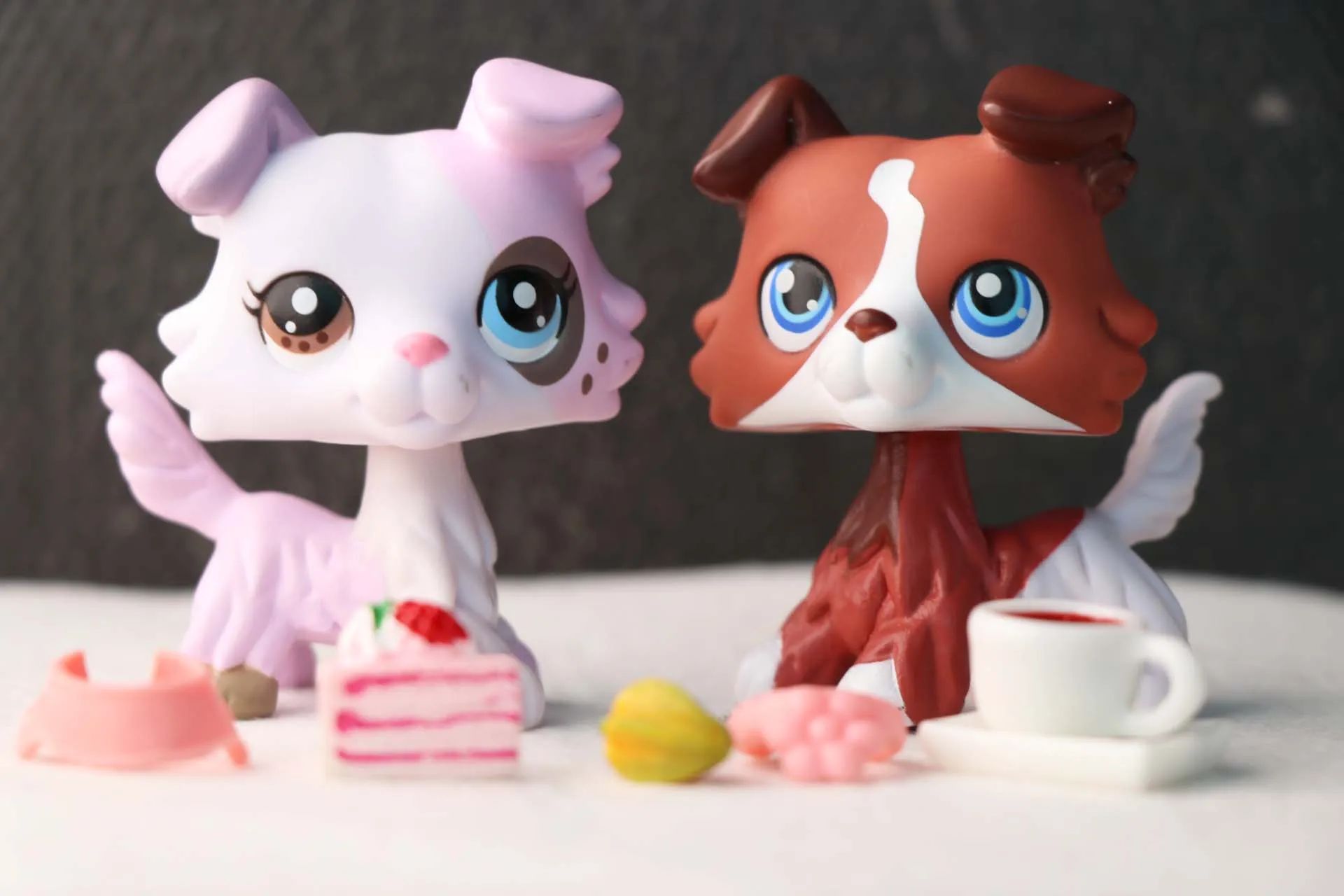 Кофейный колли и ваниль на заказ 2 шт. персонализированных редких фигурок одуб с 6