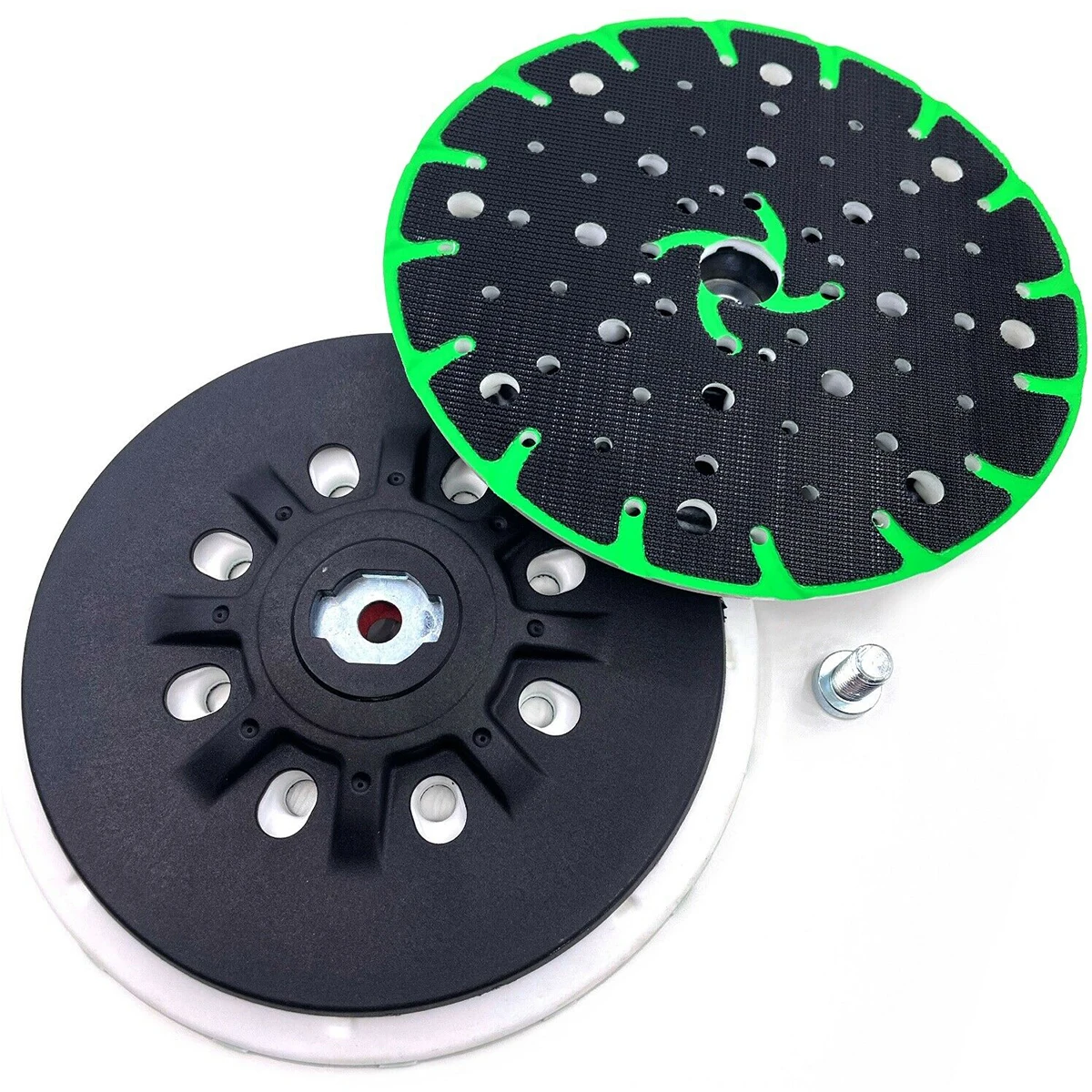 

Replacement Sander Pad 6 Inch 17 Hole Sanding Disc Pad Back-up Sanding Pad for Hook Loop Sanding Disc Dust Free Grinding Pads