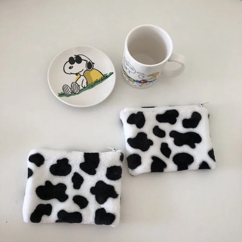 Милый кошелек для монет в горошек с волнистыми краями сумка хранения телефона и