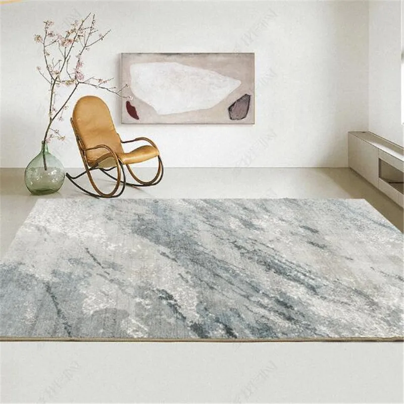

Carpets For Living Room Large 200x300 Room Decor Luxury Oversized Blue Rug Bedroom Modern Abstract Home Decoration Floor Carpet