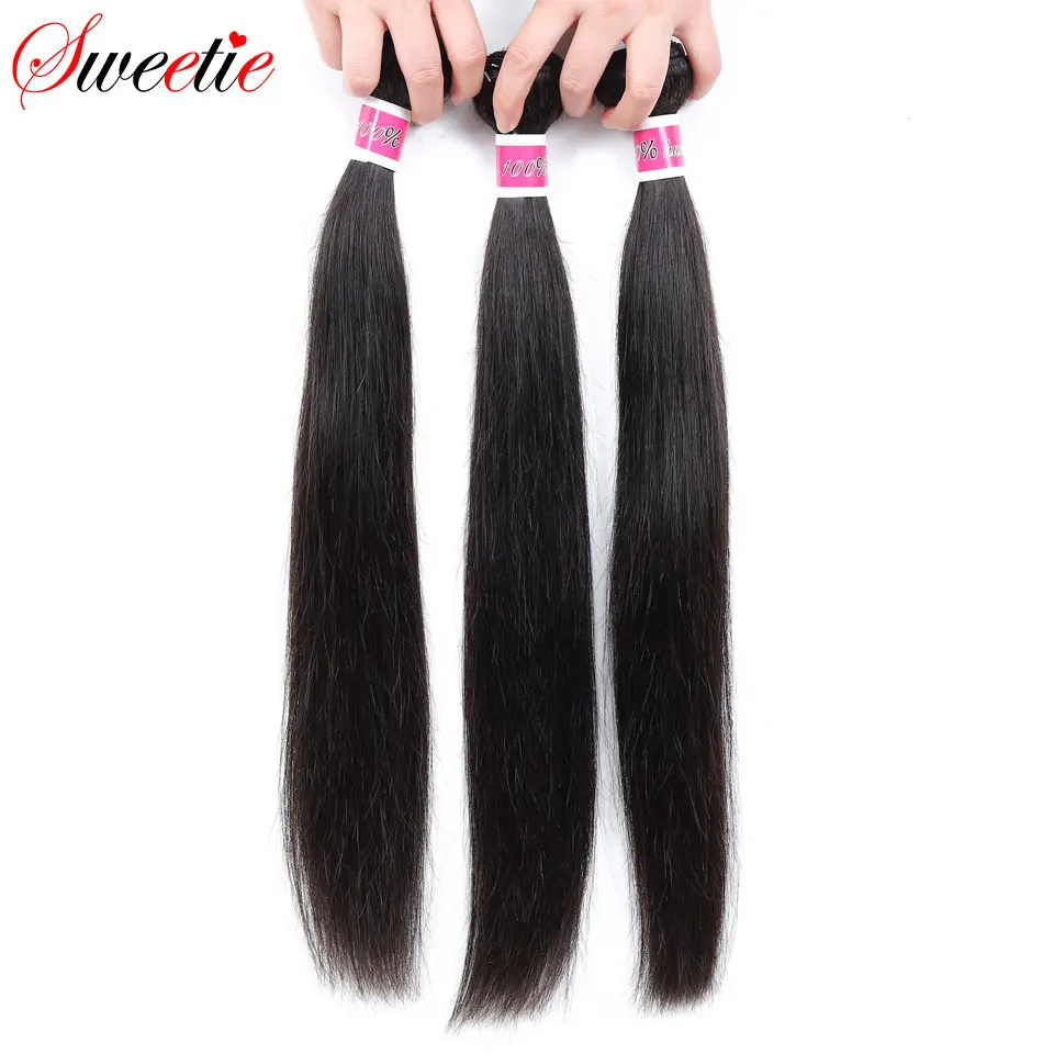 Милые волосы бразильские прямые пучки 100% натуральные кудрявые волос натуральный