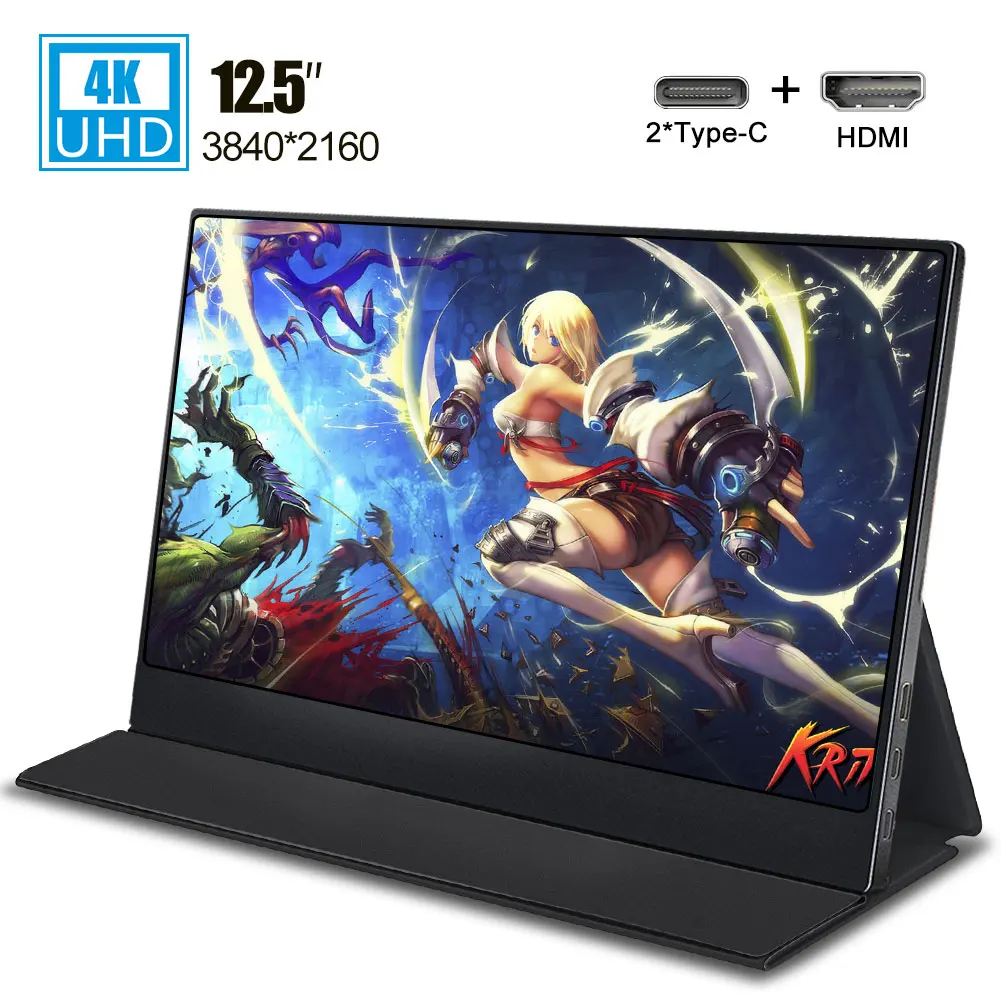 12 5 дюймов 4K с ЖК дисплеем FHD ips экран 3840x2160 портативный для контроля уровня сахара