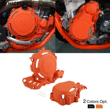 NiceCNC Motocross Ignition Clutch Cover Guard Protector For KTM EXCF 250 350 2017-2022 XCFW 350 2020-2022 For HUSQVARNA GAS GAS