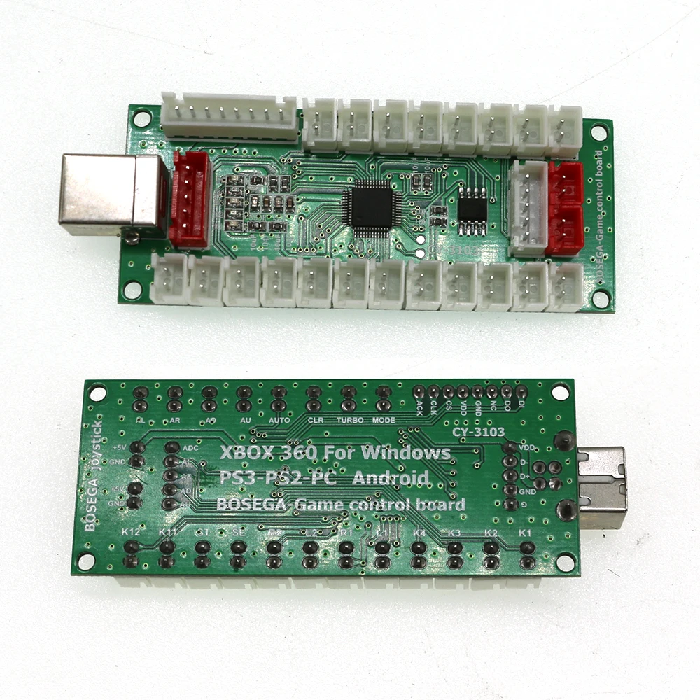 PC - PS2 PS3 3 в 1 нулевая задержка USB-плата Arcade Game Joystick Controller Encoder для SANWA DIY деталей включена.