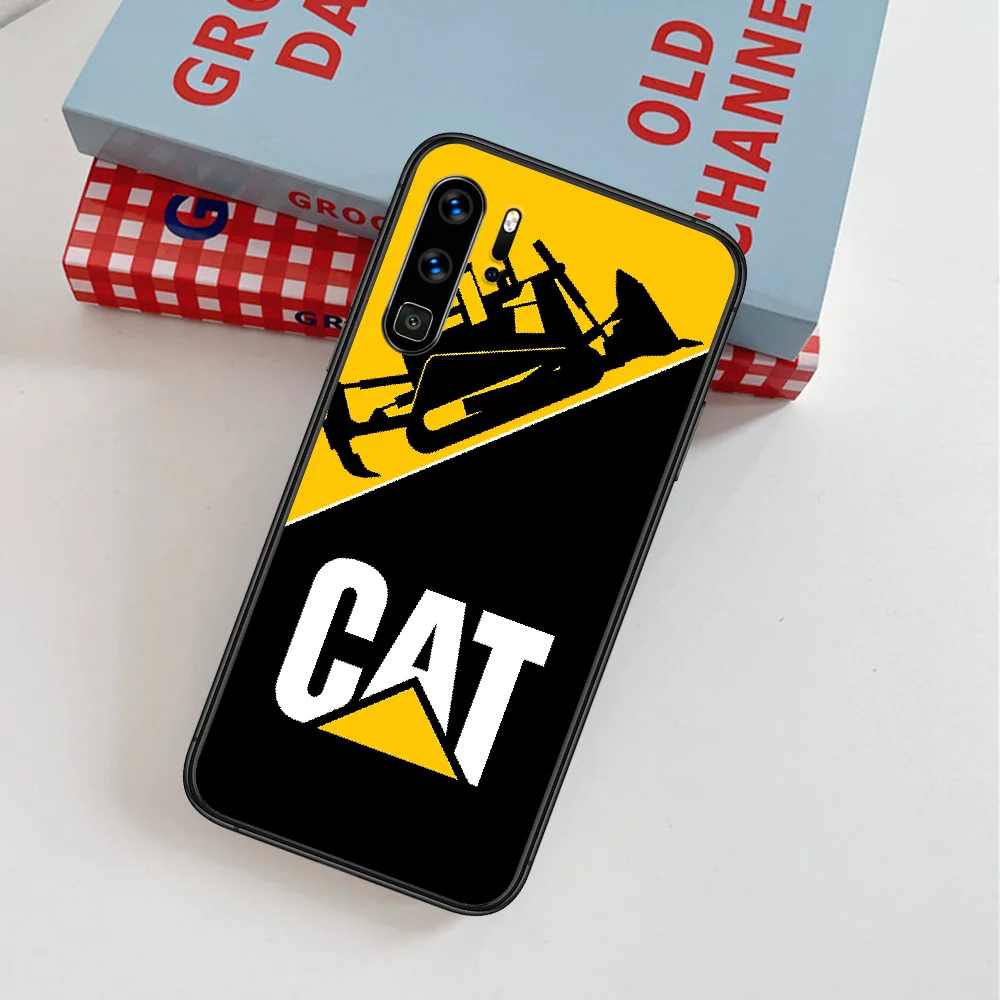 

Caterpilla CAT Car Phone Case For Huawei P Mate Smart 10 20 30 40 Lite Z 2019 Pro black Etui Pretty Bumper Luxury Cover Trend