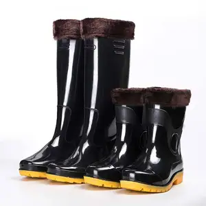 Новинка; Зимние непромокаемые сапоги; Мужские резиновые сапоги; Резиновые галоши; Водонепроницаемые сапоги; Резиновые сапоги с низким голенищем; Рыбацкие сапоги