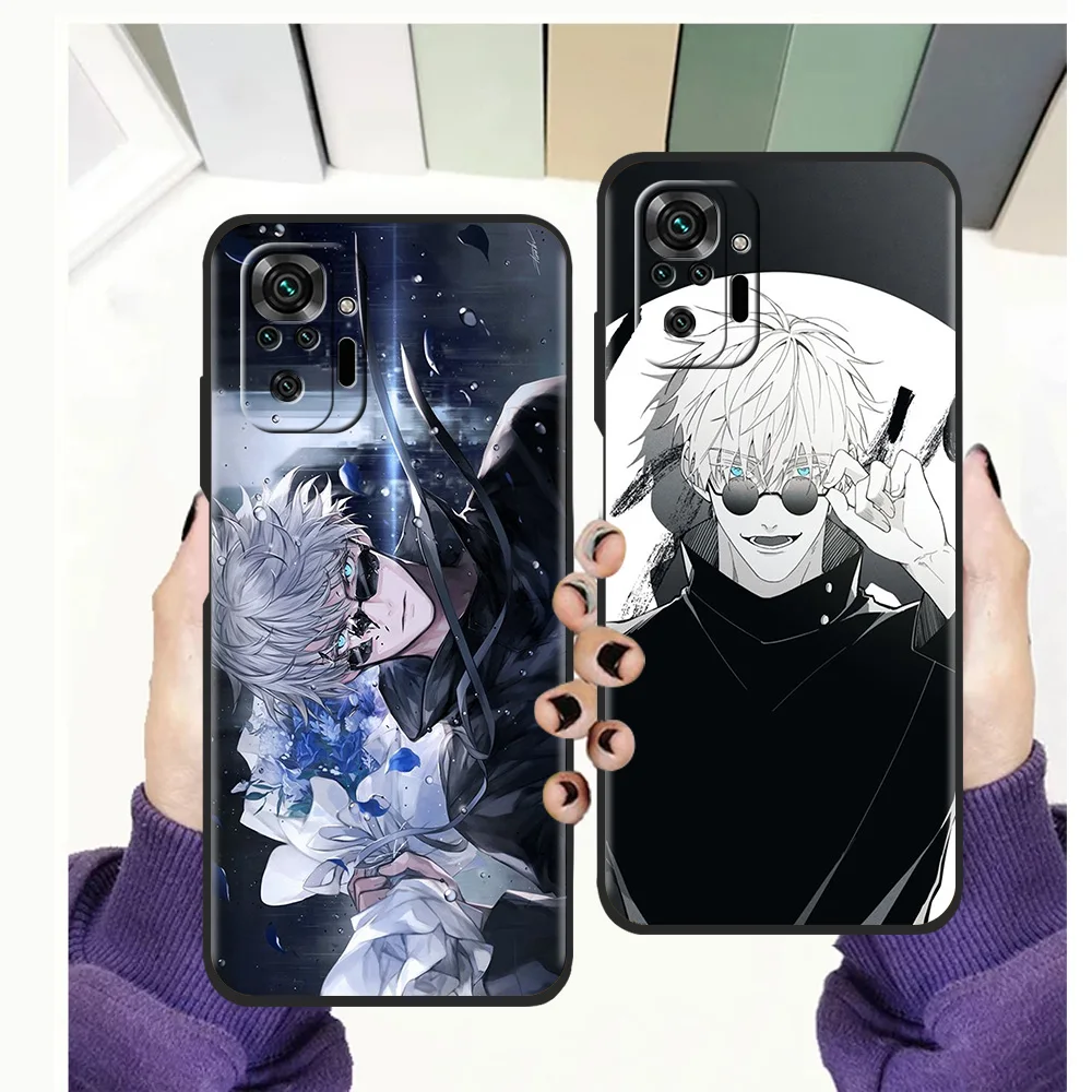 

Jujutsu Kaisen Phone Case for Redmi Note 11 Pro Plus 7 8 8T 9S 9 10 Pro K40 8 9 9A 9C Shockproof Silicone Luxury Shell Coque TPU