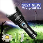 Светодиодный фонарик XHP160, мощный светодиодный фонарик, Перезаряжаемый Usb, тактический фонарь, водонепроницаемый фонарик XHP50.2 для кемпинга, 18650