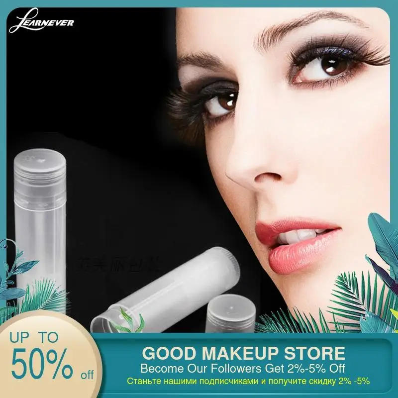 5 PCS DIY lipstick tube lk mouth wax translucent white black Bottle Lipgloss Containers | Красота и здоровье