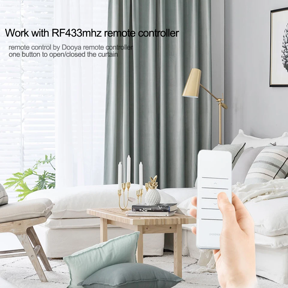 Smart Electric WIFI Curtain Motor Tuya APP/Ewelink APP remote control work with alexa/google home Home curtain system | Электроника