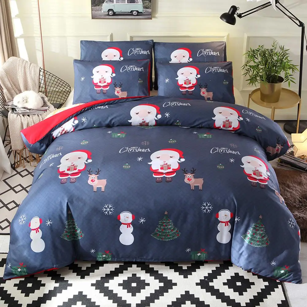 2/3 шт. Постельное белье Рождественская Фигурка Санта снеговик дерево с принтом
