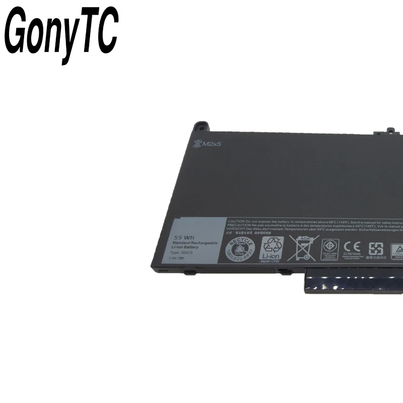 Оригинальный аккумулятор для ноутбука J60J5 7 6 В 55 Втч MC34Y 242WD 1W2Y2 планшета Dell Latitude E7270