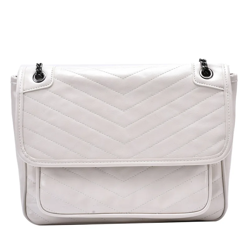 

French texture popular women's bag new Joker ins stray shoulder bag fashion Korean slung chain bag