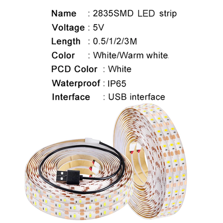 

PIR Motion Sensor LED Strip Light For Kitchen LED Under Cabinet Light Bedside Stairs Wardrobe Night Security Lamp USB 5V Strip
