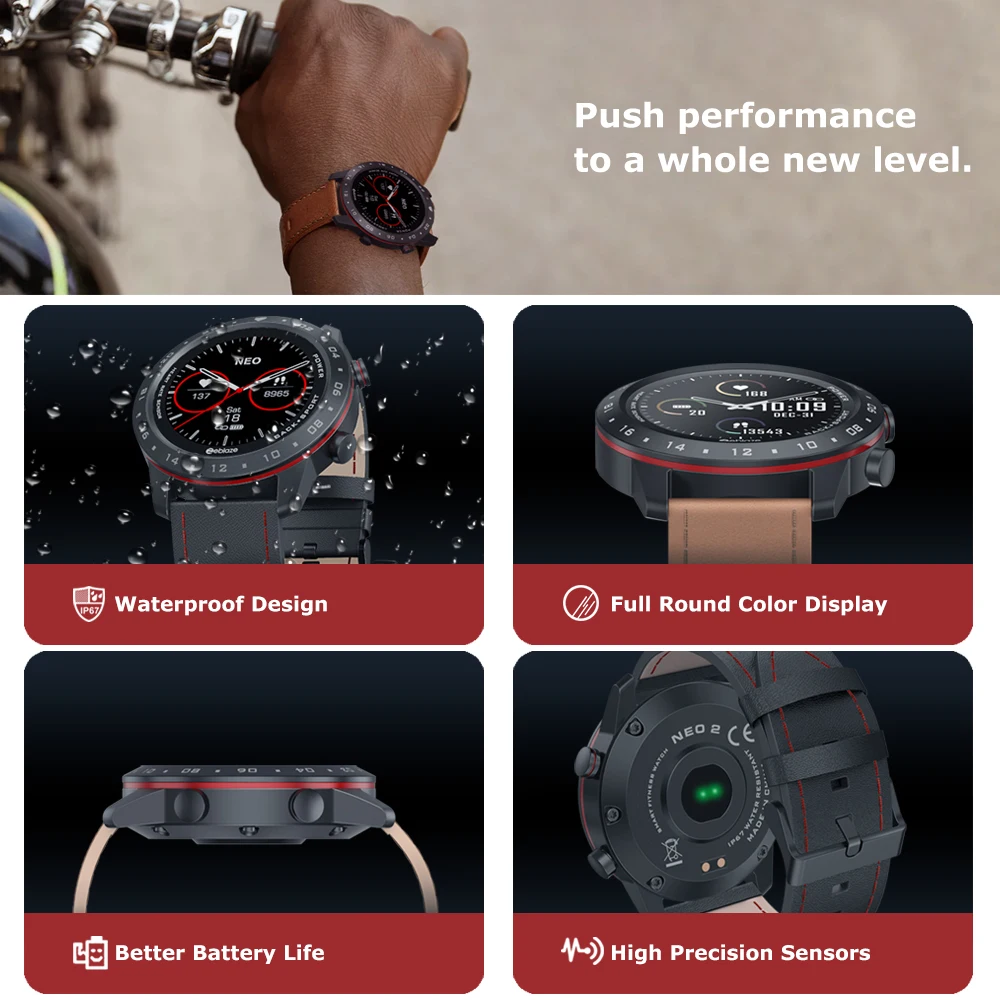Новые умные часы Zeblaze NEO 2 Bluetooth 5 0 водонепроницаемые Смарт-часы для здоровья и