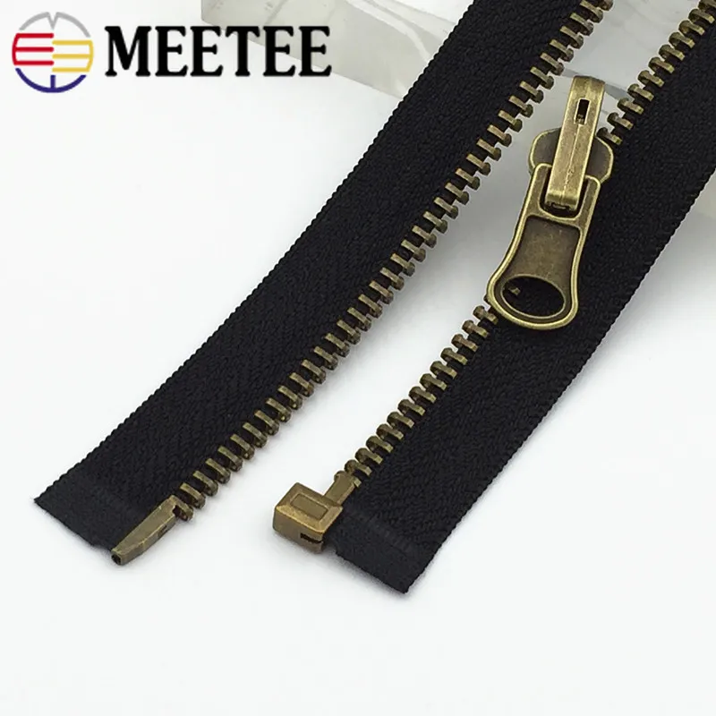 Meetee 1 шт. 5 # бронзовая фотомолния открытая молния для куртки детской одежды