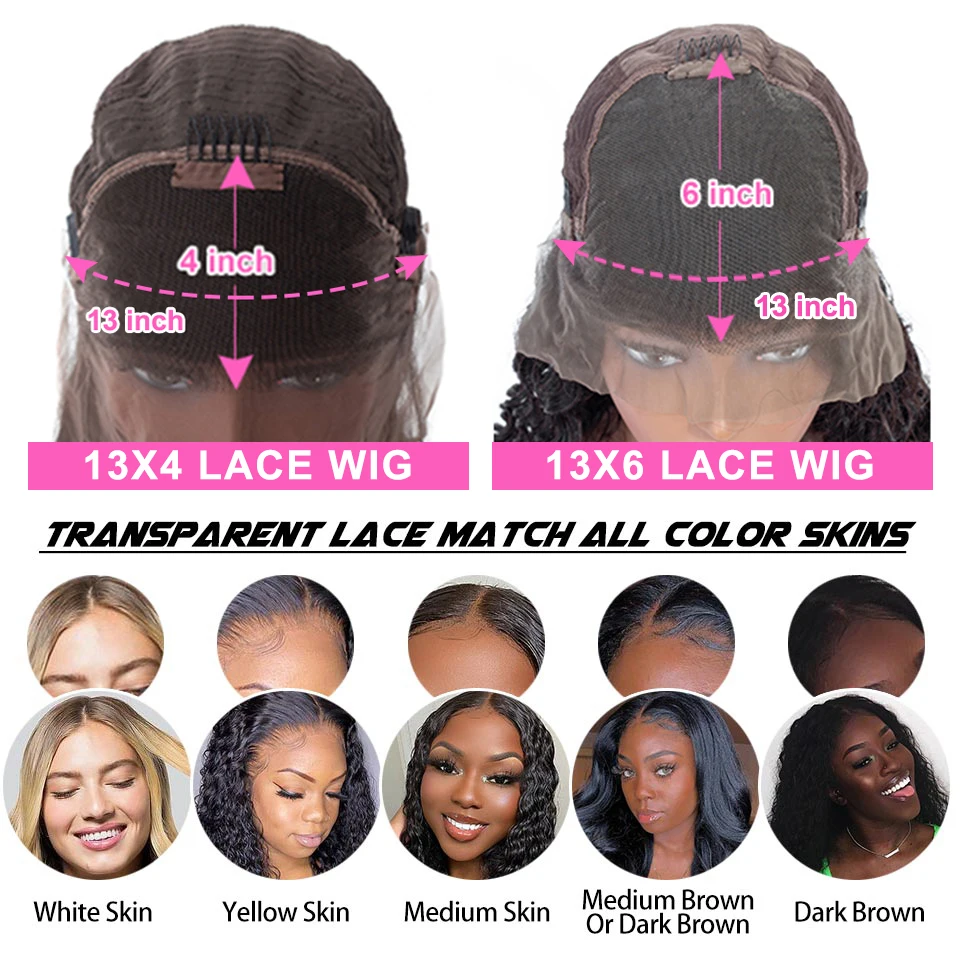 

RESHINE Mongolian Kinky Curly Wig 13x6 Transparent Lace Frontal Wig Preplucked 13x4 Lace Front Human Hair Wig With Baby Hair