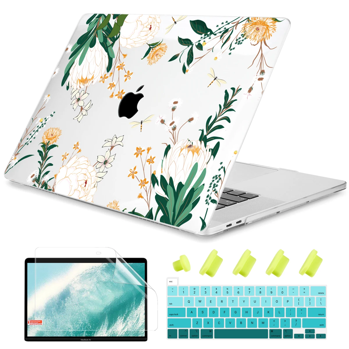 

Прозрачный жесткий чехол с принтом для Macbook Air Retina Pro 13, 15, 16, Touch Bar, A2251, A2289, A2159, A2338, New AIR 13,3, 2020, A2337, M1