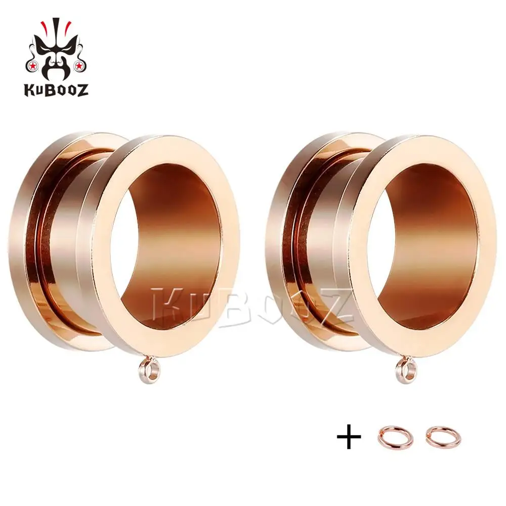 Style4 Kubooz Новая Мода пирсинг в уши, туннели расширители для ушей хирургические Stianless стальные классические gugues Muiti Coloer - Окраска металла: Style4