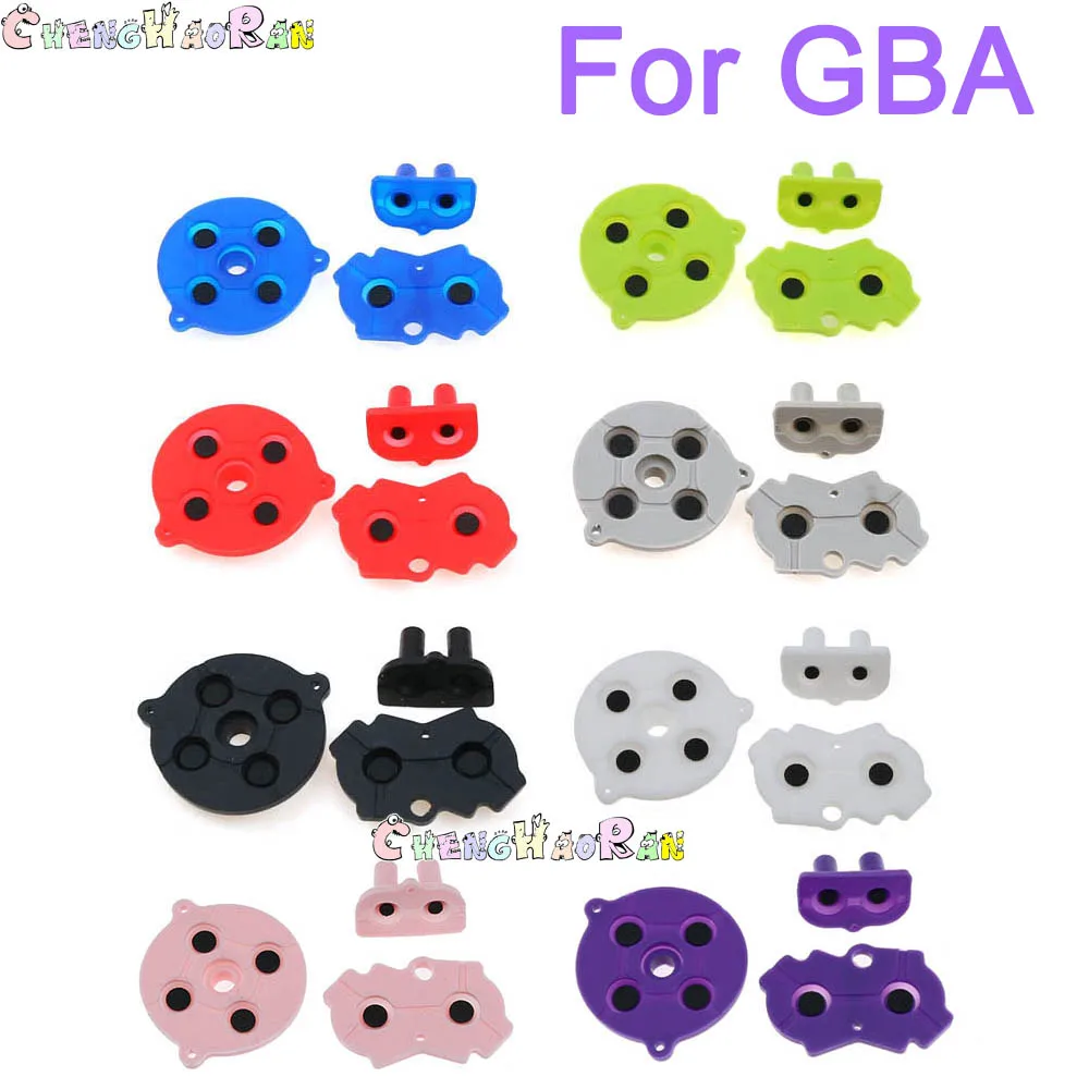 

ChengHaoRan 1set 8colors For GBA Rubber Conductive Pads Buttons Repair Replacement For Nintendo Game Boy Advance Rubber Button