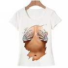 Футболка женская с объемными грудками, креативная модная смешная рубашка с принтом скелета, руки-журавль, топ для девушек в стиле Харадзюку