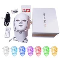 7 colors led facial mask led korean photon therapy mask machine light therapy acne mask neck beauty devices led mask