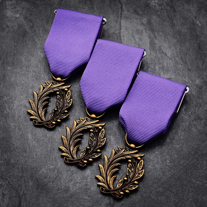 Высокое качество Франция образование рыцаря медаль значок безопасная булавка